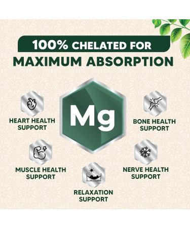Magnesium Glycinate 1000mg - Chelated Magnesium for Bone Muscle Nerves & Heart Health Support 500mg Per Capsule for Ultra Absorption Natures Sleep Support Best Mag Supplement Pill - 120 Capsules 120 Count (Pack of 1) - Buy Online on GoSupps.com