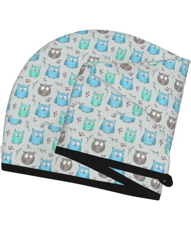 Owl Microfiber Hair Towel - Super Absorbent Coral Velvet Wrap for Long Curly & Thick Hair | Quick Dry Hair Cap for Women - Buy Online on GoSupps.com