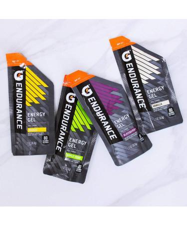 Gatorade Endurance Energy Gel No Caffeine 4 Flavor Variety Pack of 12 - Buy Online on GoSupps.com