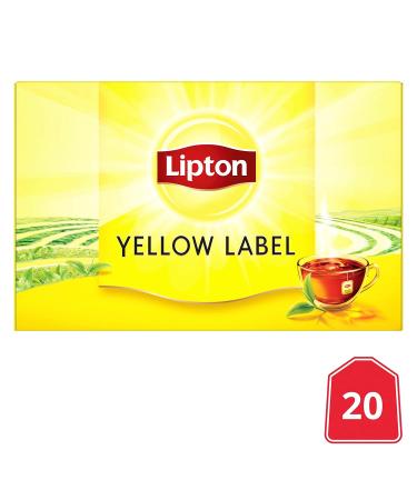 Buy Lipton Yellow Label Black Tea - 20 Hand-Picked Tea Bags | Rainforest Alliance Certified - Buy Online on GoSupps.com