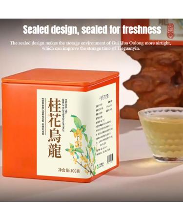 HQZM Premium Oolong Tea Rich in Osmanthus Flavor 100g Good for Health in Autumn and Winter - Buy Online on GoSupps.com