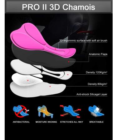 NAVISKIN Women's 3/4 Cycling Shorts - Comfortable Cycling Tights with Seat Pad for Road Bike | International Shipping Available - Buy Online on GoSupps.com