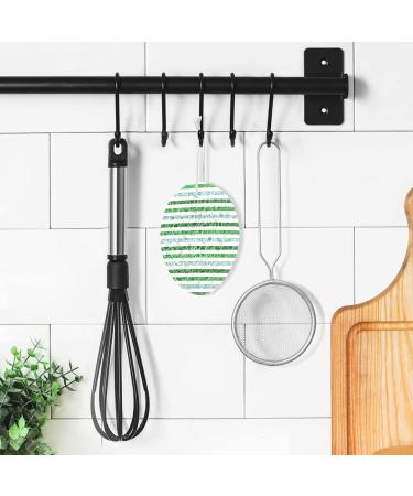 3-Pack Cleaning Kitchen Sponges Oval Green Stripes Kitchen Cellulose Dishwashing Wood Pulp Cotton - Buy Online on GoSupps.com