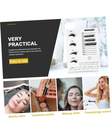 Buy 1pc Eyelash Display Board - Lash Extension Tools & Accessories | White Acrylic Eyelash Tray for False Lashes - Buy Online on GoSupps.com