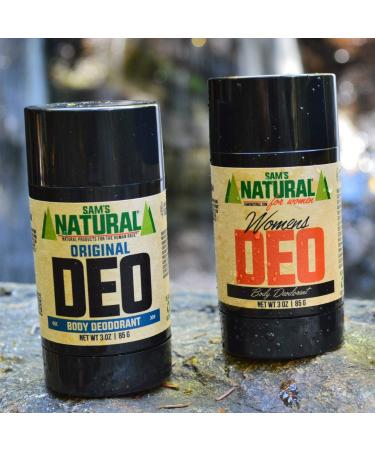 Sam s Natural Deodorant - Original - Holiday Gifts - Stocking Stuffers - Gifts for Men - Aluminum Free DEO - No phthalates parabens sulfates or dyes - Vegan Cruelty Free - 3 oz - Buy Online on GoSupps.com