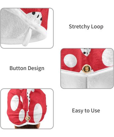 Graffiti Color Points Hair Towel 2 Pack | Super Absorbent Quick Dry Hair Turbans for Women & Girls - Buy Online on GoSupps.com