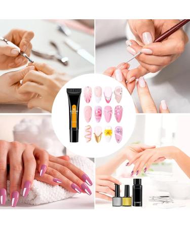  baabeash 3D Sculpting Nail Gel Long-Lasting 3D Beauty Products - 15ml Super Strong Glue for Nail Decorations | Chrome Powder Rhinestone Sticker for Salon Home Party Wedding Birthday - Buy Online on GoSupps.com