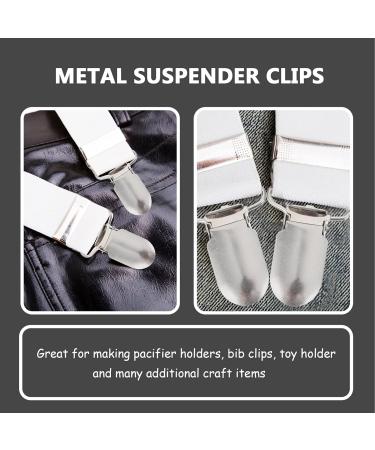 VALICLUD 20pcs Metal Pacifier Holder Clips - Durable Suspender Clips for Pacifiers - Heavy Duty Infant Accessories - Buy Online on GoSupps.com
