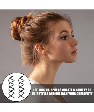25 Pieces Of Spiral Design Hair Clips Hair Accessories Spiral Pins Rotating Hair Clips Diy Hairpins Suitable For Various Hair Styles. - Buy Online on GoSupps.com