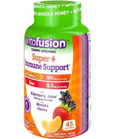 Vitafusion Super Immune Support Gummy Vitamins 45ct - Boost Your Immune System with Delicious Gummies - Buy Online on GoSupps.com
