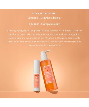 Naturium Vitamin C Complex Cleanser, Gently Exfoliating & Deeply Cleansing Foaming Face Wash Gel with Phytic Acid & Fruit Enzymes, 7.1 oz - Buy Online on GoSupps.com