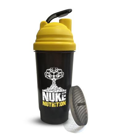 Nuke Nutrition Protein Gym Bottle Shaker 700ml Premium Quality - Dishwasher Safe Easy to Clean