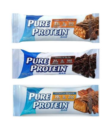 Bulk Buy Pure Protein Bar Multipack - 18-Pack 1.76oz Protein Bars. 3 Flavors.