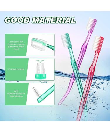 Orthodontic Toothbrush Braces Double-Ended Interdental Brush for Detail Cleaning - 12 Pieces - Buy Online on GoSupps.com