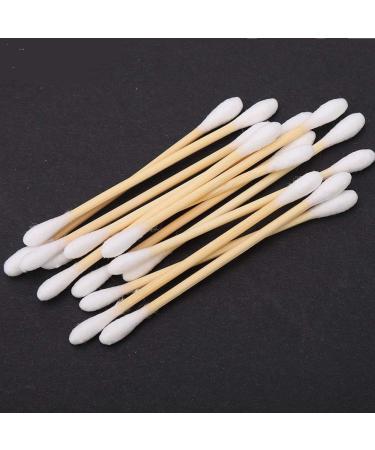 200pcs Double Head Cotton Swabs Wooden Sticks Cleaning