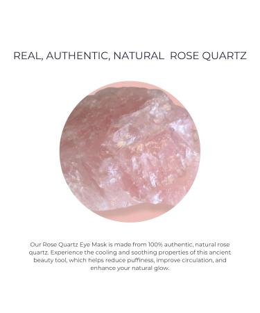 Alana Mitchell Rose Quartz Eye Mask | Weighted Anti-Aging Mask for Wrinkles & Puffiness Relief | Hot & Cold Therapy for Headaches & Irritation - Buy Online on GoSupps.com