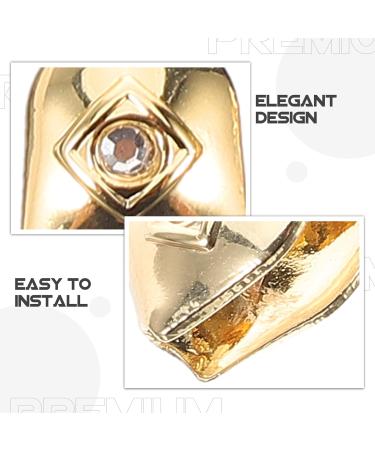 VALICLUD 2pcs Golden Hip-hop Tooth Sleeves | Stylish Teeth Caps for Ultimate Hip-hop Accessory - Buy Online on GoSupps.com