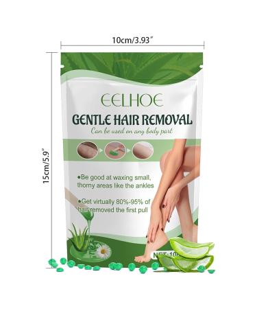Pearl Wax for Sensitive Skin | Hard Wax Beans for Coarse Hair Removal - Ideal for Face Eyebrows Legs Bikini & Brazilian Waxing - Buy Online on GoSupps.com