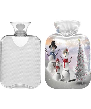 Buy Christmas Tree Snowman Heat Bottle - 2L Pain Relief & Bed Warmer for Women | Hot Water Bag with Cover | International Shipping - Buy Online on GoSupps.com