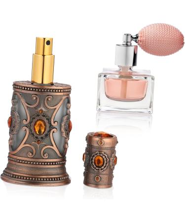 minkissy Perfume bottle travel atomizers essential oil dropper bottle essential oil spray bottle essential oil sample bottle decorative bottle composite material man middle Travel - Buy Online on GoSupps.com