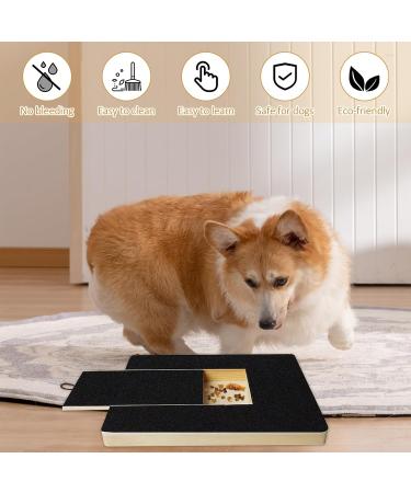 Shudyear Dog Nail Scratch Board File Wooden Dog Nail File Board with Built-in Snack Box Sandpaper Puppy Nail Grinding Pad Sturdy Dog Paws Scratchboard for Pets Nail Care - Buy Online on GoSupps.com