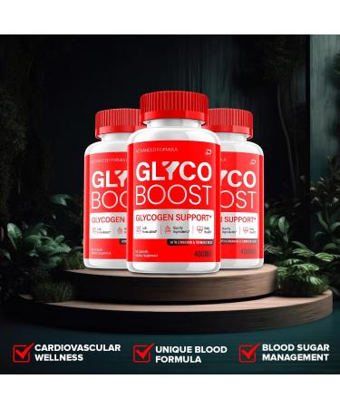 Glyco Boost Capsules GlycoBoost Advanced Supplement All Natural Formula to Maintain Healthy Levels Maximum Strength Formula Glyco Boost Pills Reviews (1 Pack - 60 Capsules) - Buy Online on GoSupps.com