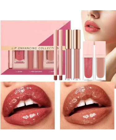Lot de Teint L vres | Maquillage Mat R sistant Kit Cosm tique Beaut - Kit 6 Pi ces Produits Beaut L vres pour Filles et Femmes Quotidien F te Voyage Vacances - Buy Online on GoSupps.com