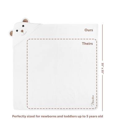 Premium Organic Bamboo Baby Hooded Towel | Ultra Soft & Hypoallergenic Baby Towels for Infant & Toddler | Perfect Baby Gift - Buy Online on GoSupps.com