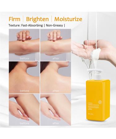 Vitamin C & Turmeric Body Lotion Large-capacity Body Moisturiser With Vitamin C Turmeric And Squalane Remove Dark Spots Moisturizing Body Lotion for Dry Skin Body Skin Care Smooth Skin 300g Turmeric&Vitamin C - Yellow - Buy Online on GoSupps.com