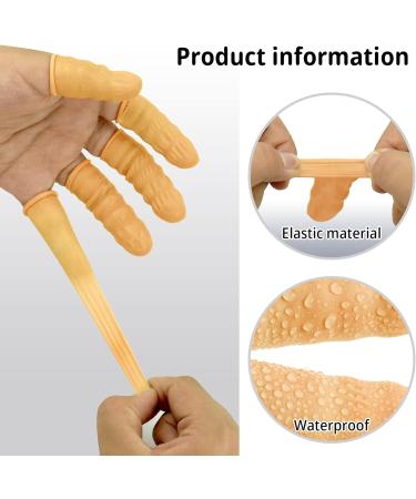100 Pcs Disposable Latex Finger Cots for Beauty & Electronics Repair - White - Buy Online on GoSupps.com