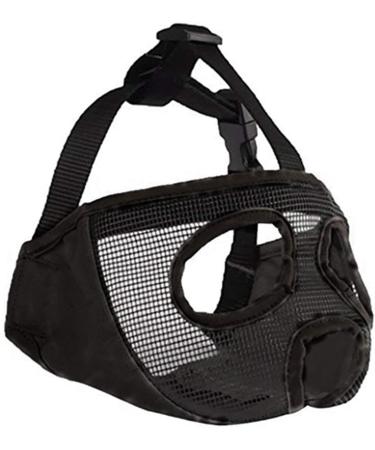 Adjustable Jyhy Muzzle for Flat-Faced Dogs & Cats - Breathable Comfortable Fit for Bulldogs Pugs Shih Tzus & More - Gray & Black XL L (38-64cm) - Buy Online on GoSupps.com