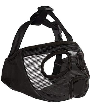 Jyhy Adjustable Muzzle for Dogs & Cats - Breathable Design for English Bulldogs French Bulldogs Pugs & More | Size M (28-43cm) - Black - Buy Online on GoSupps.com