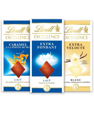 Lindt Lindt - Caramel EXCELLENCE Tablet - Milk Chocolate 100g - Buy Online on GoSupps.com