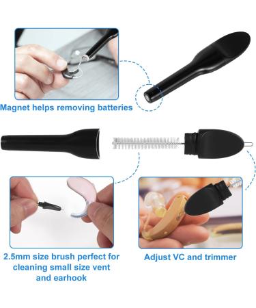 12pcs Hearing Aid Cleaning Kit with Storage Case - Opticon Hearing Aid Cleaning Tools - Buy Online on GoSupps.com
