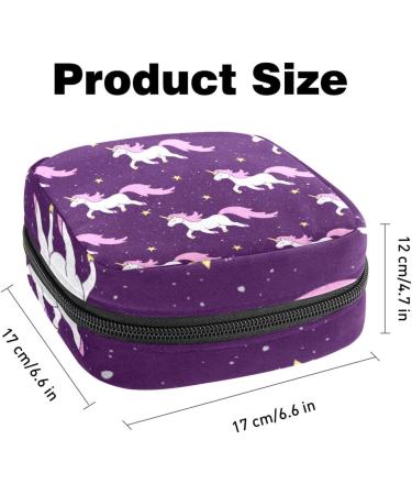 Sweet Unicorn Yellow Stars Large Menstrual Cup Bag | Lila Women's Storage Pockets for Period Inserts & Tampons - Ideal for Girls & Women - Buy Online on GoSupps.com