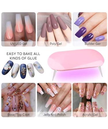 COOSA Acrylic Nail Kit Set - Professional DIY Gel Nail Art Decoration with Nail Dryer - Buy Online on GoSupps.com