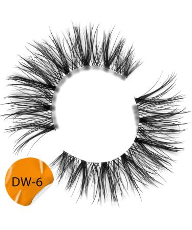 5 Pairs Wispy Natural Look Faux Mink False Eyelashes - 3D/6D Volume | Fluffy Frihappy Fake Lashes Packs - DW6 Sexy - Buy Online on GoSupps.com