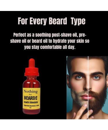 Beard Growth Oil | Stimulates Growth & Relieves Itch | Peppermint & Rosemary | Veteran-Owned Made in USA - Buy Online on GoSupps.com