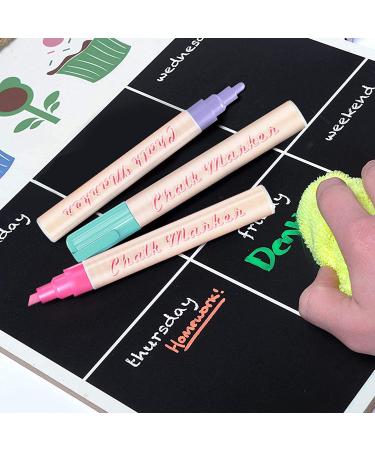 CUHIOY Pastel Chalk Markers for Blackboard - 8 Vibrant Colors - Liquid Dry Erase Marker with Reversible Tip - Erasable Chalk for Kids Painting and DIY Projects - Buy Online on GoSupps.com