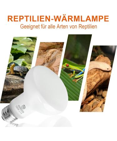 Repti Home 100W Reptile Heating Lamp - 2 Pack Turtle Heat Lamp for Amphibians Bearded Dragons Lizards Snakes & Chameleons | International Shipping - Buy Online on GoSupps.com