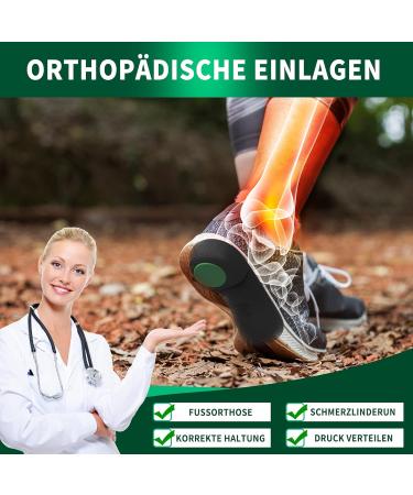 QBK 3/4 Length Orthopedic Insoles for Men & Women - High Arch Support for Plantar Fasciitis & Achilles Inflammation - XL Green (46-48) - Buy Online on GoSupps.com