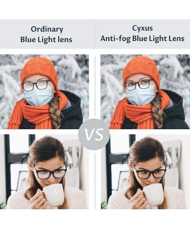 Cyxus Blue Light Filter Glasses - Anti-Blue Light No Prescription Needed Ideal for Screens - Buy Online on GoSupps.com