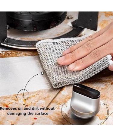 Multipurpose Non Scratch Scrubbing Pads Multipurpose Wire Dishwashing Rags for Wet and Dry Double Stainless Steel Scrubber Non-Scratch Scrubbing Wire Dishwashing Rags (5pcs) - Buy Online on GoSupps.com