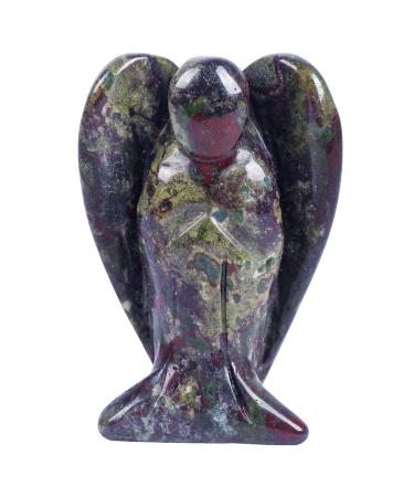 Lovionus89 of course dragon bleeding stone guard angel statue hand -carved stone healing crystal bag figures decoration 5cm 50mm dragon bubble stone