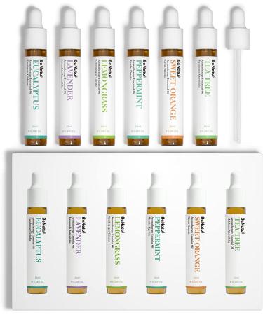 Benatu Essential Oils Set - Peppermint, Eucalyptus, Tea Tree, Lavender, Lemongrass, Orange - Natural Aromatherapy Gift for Women and Men - Pure Oils for Skin, Diffuser, Home - Buy Online on GoSupps.com