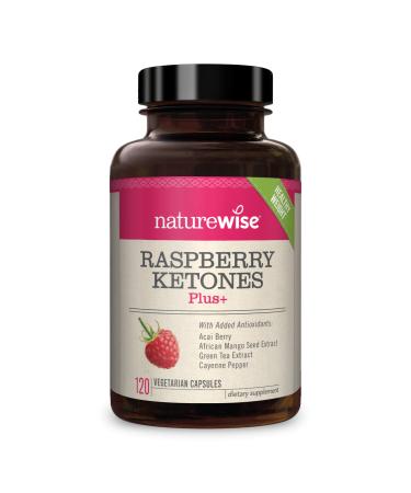 NatureWise Raspberry Ketones Plus+ 120 Vegetarian Capsules