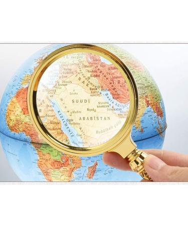 HD Magnifier 10 Times Metal Carved Handle Portable Handheld Reading Magnifier Made in China - Buy Online on GoSupps.com