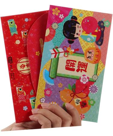 TEHAUX 36 Pcs Japanese Spring Festival Red Packet Hong Bao Envelope Lunar New Year Envelope Chinese Money Packets Cash Envelope Christmas Gifts Spring Festival Gift Paper Rabbit Wedding As Shown 2x3pcs 16.8X9.8CMx3pcs - Buy Online on GoSupps.com