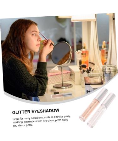 NULYLU 2pcs Liquid Eyeshadow Glow Eye Makeup Sparkly Eyeshadow Glitter Purple Glitter Eyeshadow Pp  - Buy Online on GoSupps.com