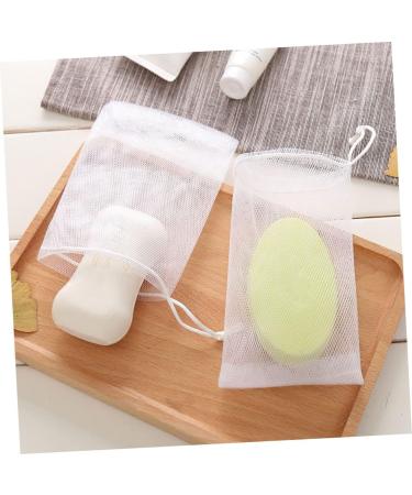 Baluue 50pcs Soap Bag Foam Net Drying Soap Bag Soap Drawstring Pouch Foaming Nets Soap Mesh White or - Buy Online on GoSupps.com
